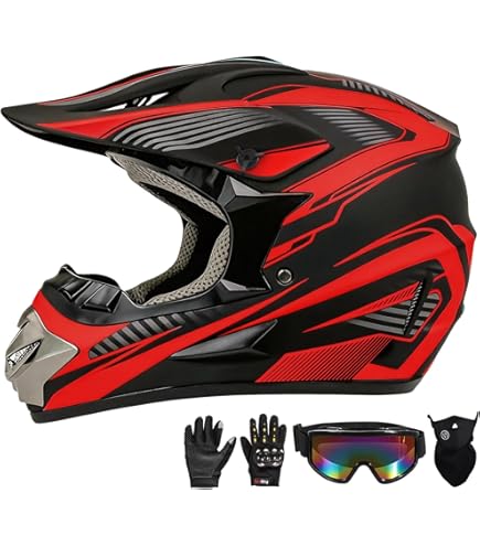 BELL Moto-3 Adult Cruiser Motorcycle Helmet - Classic Gloss Red