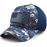 Pit Bull U.S. Flag Patch Baseball Cap Hat Blue Camo
