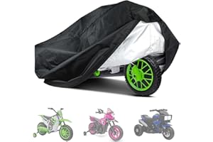 RAWEAO Kids Motorcycle Bike Cover - Waterproof Oxford Fabric Toddler Motorcycle Cover, Protection Universal Children's Electric Kids Motorcycle Cover - Universal Fit, Water Resistant (41 x 25 x 33 Inches)