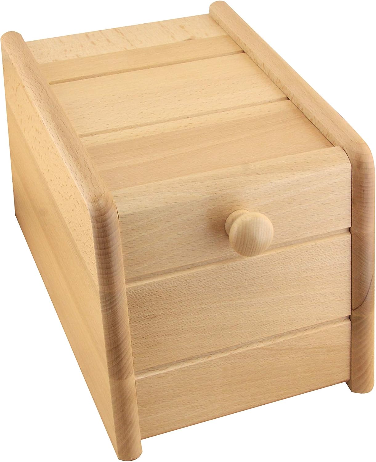 Apollo Bread bin Drop Front Mini, Wood, MultiColour, 30x18x20 Amazon