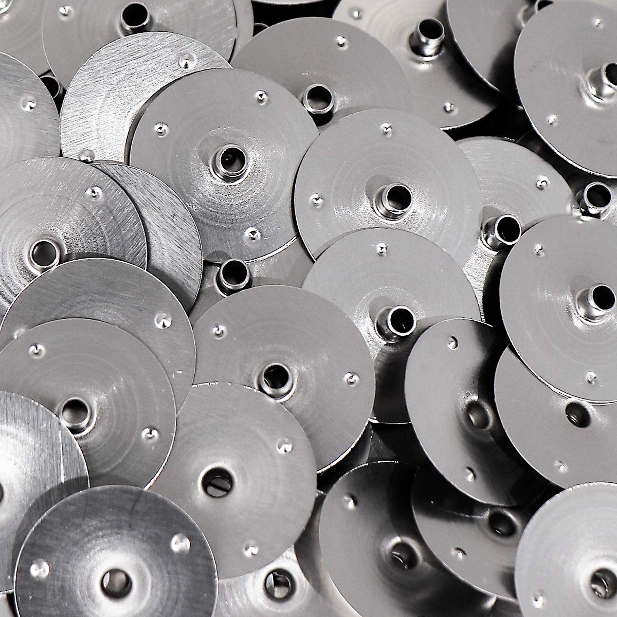 NKlaus 500 WICK Ø 2,5mm tealight wick metal foot candle candle wick stand plate candle wax for glass fibre wick cotton wick up to 2,5mm H: 3,4mm 4164