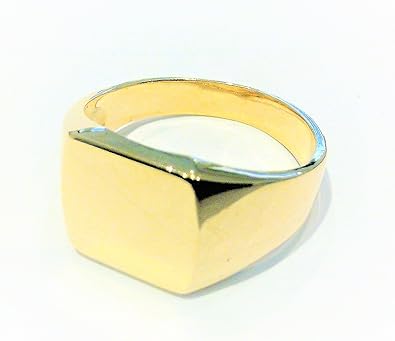 Signet Ring 18 Carat Yellow Gold 750 1000 Gold Man Amazon Co Uk Jewellery