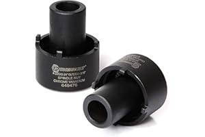 Powerbuilt Spindle Nut Socket, 4 Lug, 2-3/4-inch Outer, Ford, Easy Removal of Spindle Nuts, 2WD Rear Axles, Rotating Locknut 