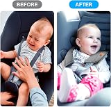 URAQT Car Seat Belt Pads 2 Pack Dark Grey Universal Harness Covers view 4