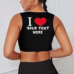 Custom Bras for Women Personalized Crop Top With