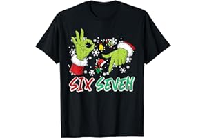 CHRISTMAS SHIRTS PAJAMAS PJ MEN WOMEN KIDS GIFTS Christmas Six Seven 67 Funny Meme 6 7 Xmas Women Men Kids T-Shirt