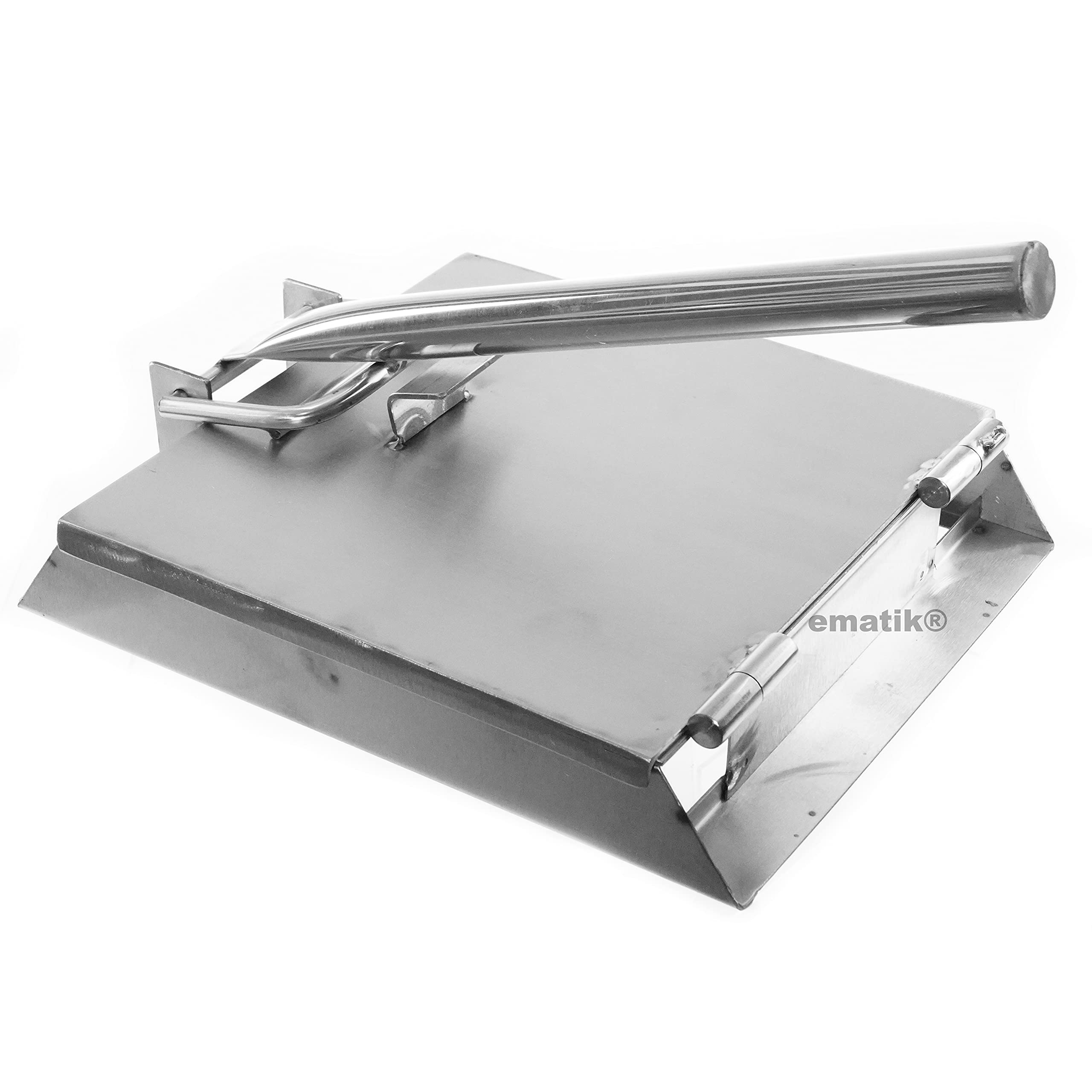 Ematic 10in Stainless Steel Tortilla Press | Commercial-Grade Heavy Duty Tortilla Maker Machine for Restaurant & Home