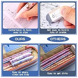 Cute Pencil Erasers, Kids Retractable Erasers with