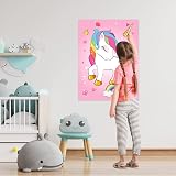 ASTARON Pin the Horn on the Unicorn Game 30 Horns Rainbow Party Supplies view 4