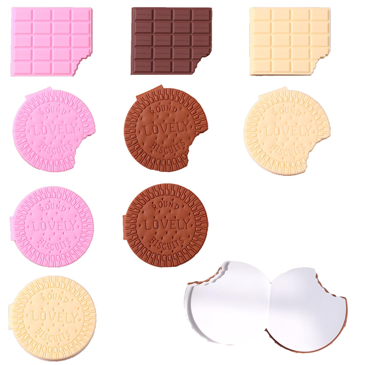 Smelly Scented Self-Sticky Notes Pads for Kids Adults 9 Pack Chocolate Biscuits Memo Pads Easy to Post Notes for School Reward Motivate Reminders Studying Home Office Party Supplies 720 Sheets