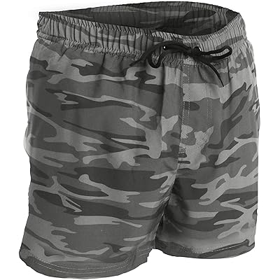 Black camo swim trunks Clearance