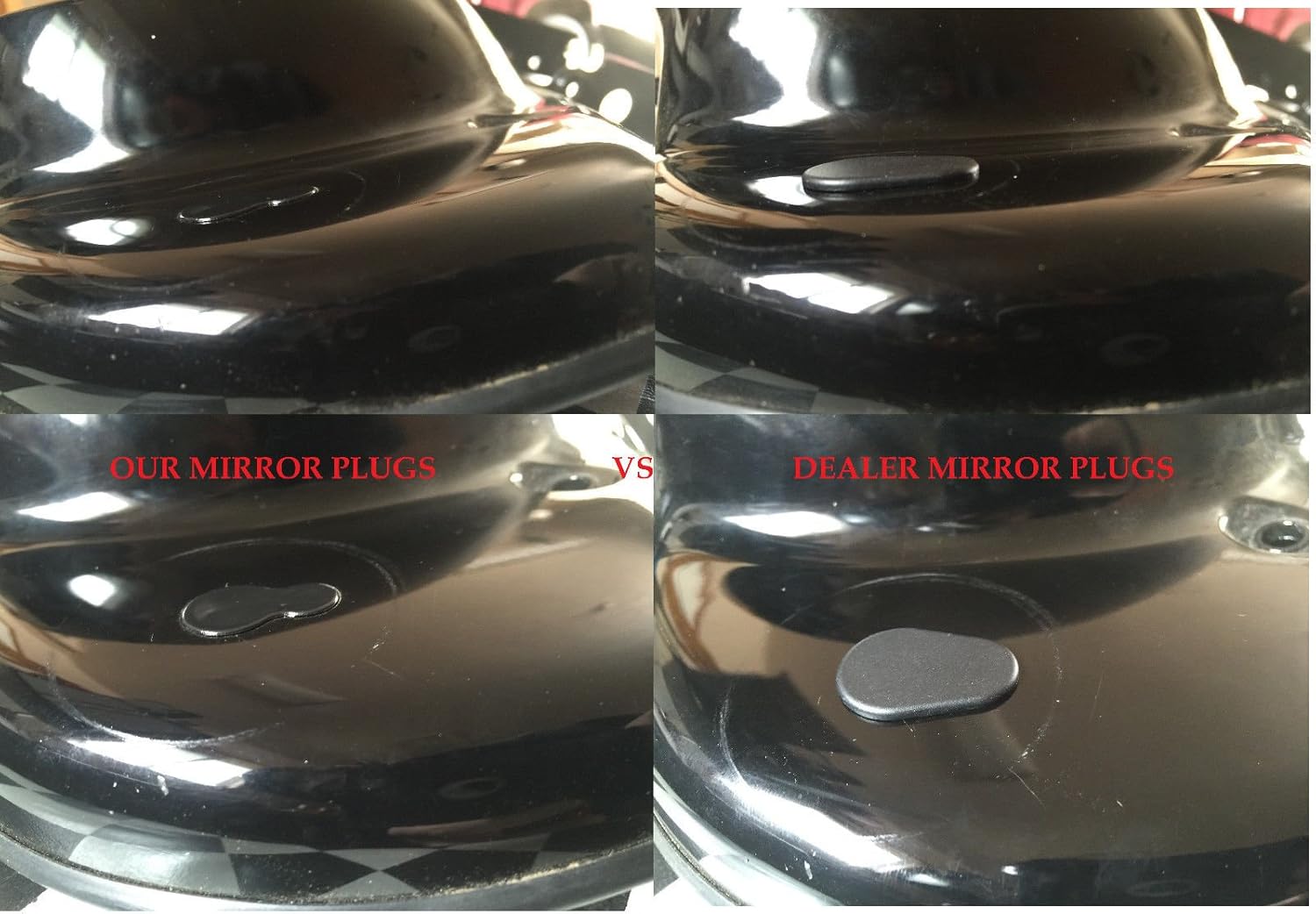 2016 and Newer Harley Davidson Street Glide fairing mirror hole plugs