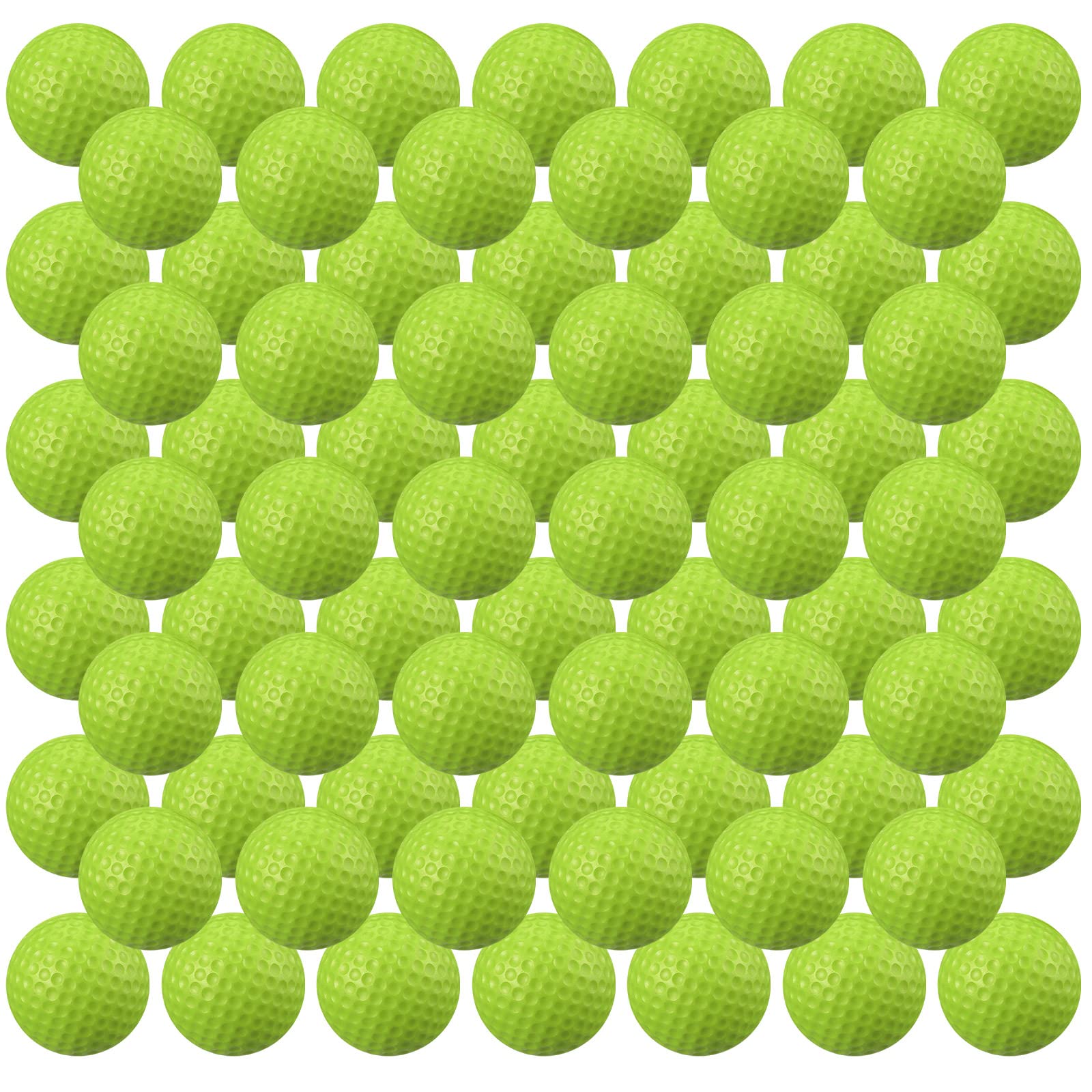 Photo 1 of Junkin 80 Pcs Foam Golf Balls Rubber Practice Balls Realistic Feel and Flight Sport Training for Indoor or Outdoor Backyard Golf Training(Green)