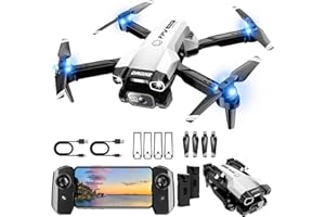 REDRIE 1080P Mini Drone with Camera, Drone for Beginners with Light, WiFi Transmission, One Key Start, Gestures Selfie, Waypoint Fly, 3D Flip, Headless Mode and App Control
