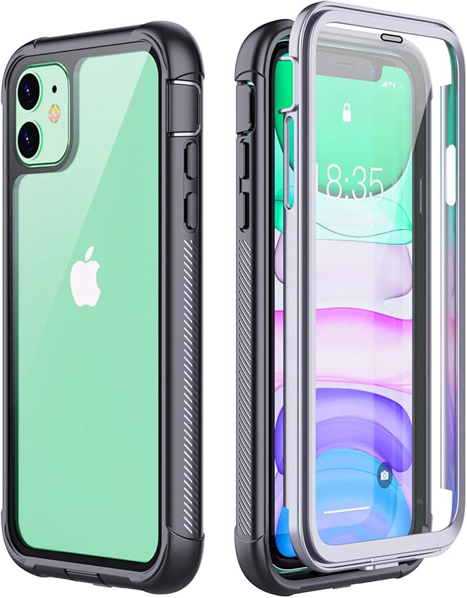 iPhone 11 Case, Full Body Heavy Duty Protection Shockproof Case Built