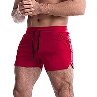 EVERWORTH Men's Casual Training Shorts 2 Pack - Purple/Black