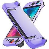 [Improved Easy Dockable Version] Purple Case for Nintendo Switch 2, FANPL Protective Cover for Switch 2 and JoyCon Controller - Strong and Durable, Not Easy to Fall Off
