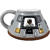 Vandor Smithsonian Apollo 11 Module 20 Oz. Sculpted Ceramic Mug, Gray