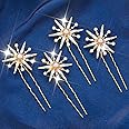 Brishow Gold Star Decorative Hair Pins Hair Clips Bobby Pins for Women