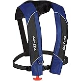 Onyx A/M-24 Automatic/Manual Inflatable Life Jacket, U.S. Coast Guard Approved, Low Profile, Compact Design, Manual Convertible Inflation Option