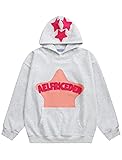Aelfric Eden Womens Graphic Hoodies Pink Star Print