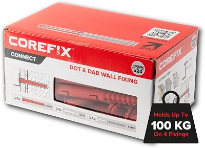 COREFIX 100mm Heavy Duty Dot & Dab Wall Fixings 4 per Set 24pk