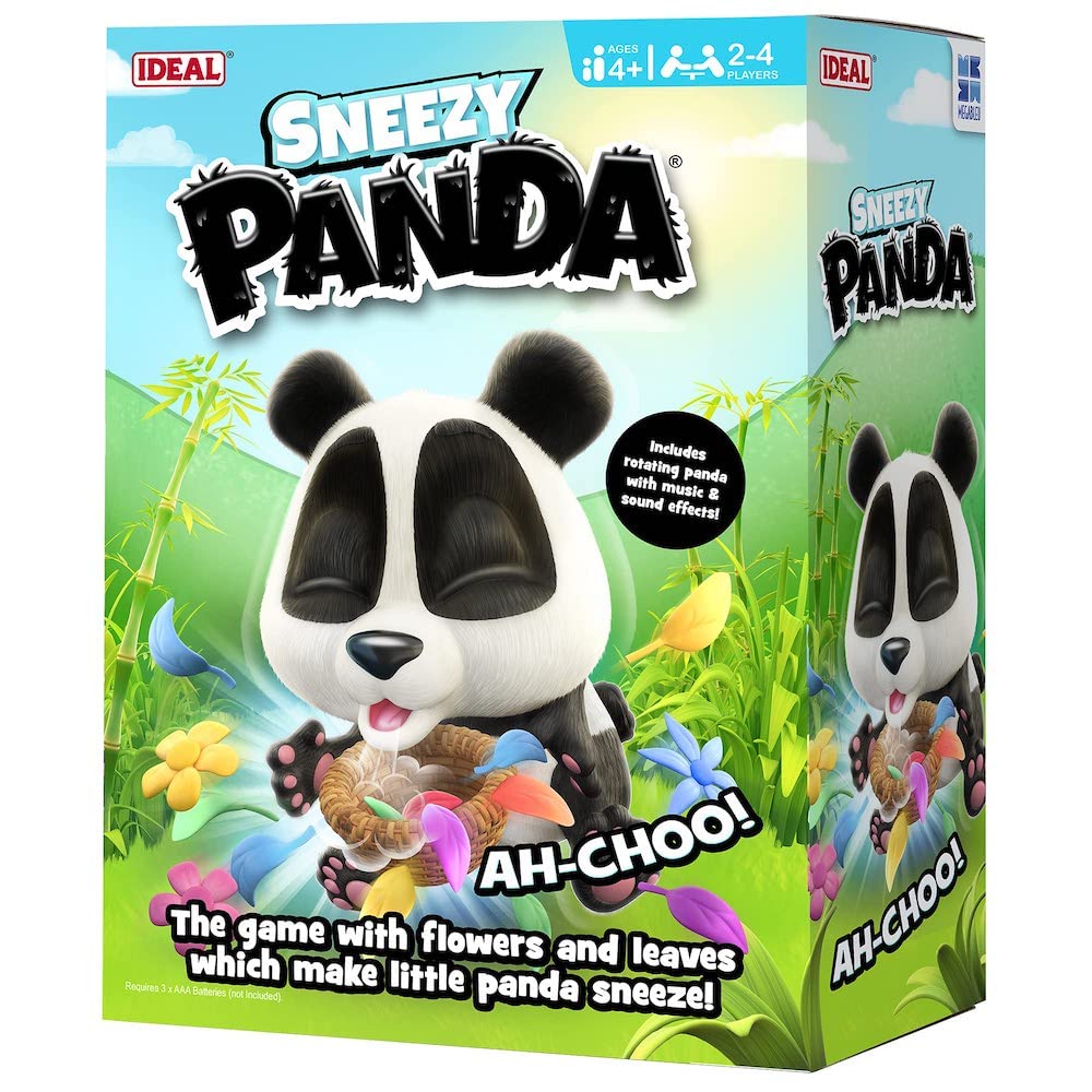 Ideal | Sneezy Panda: The action game with flowers and leave that make little panda sneeze!| Kids Games | For 2-4 Players | Ages 4+
