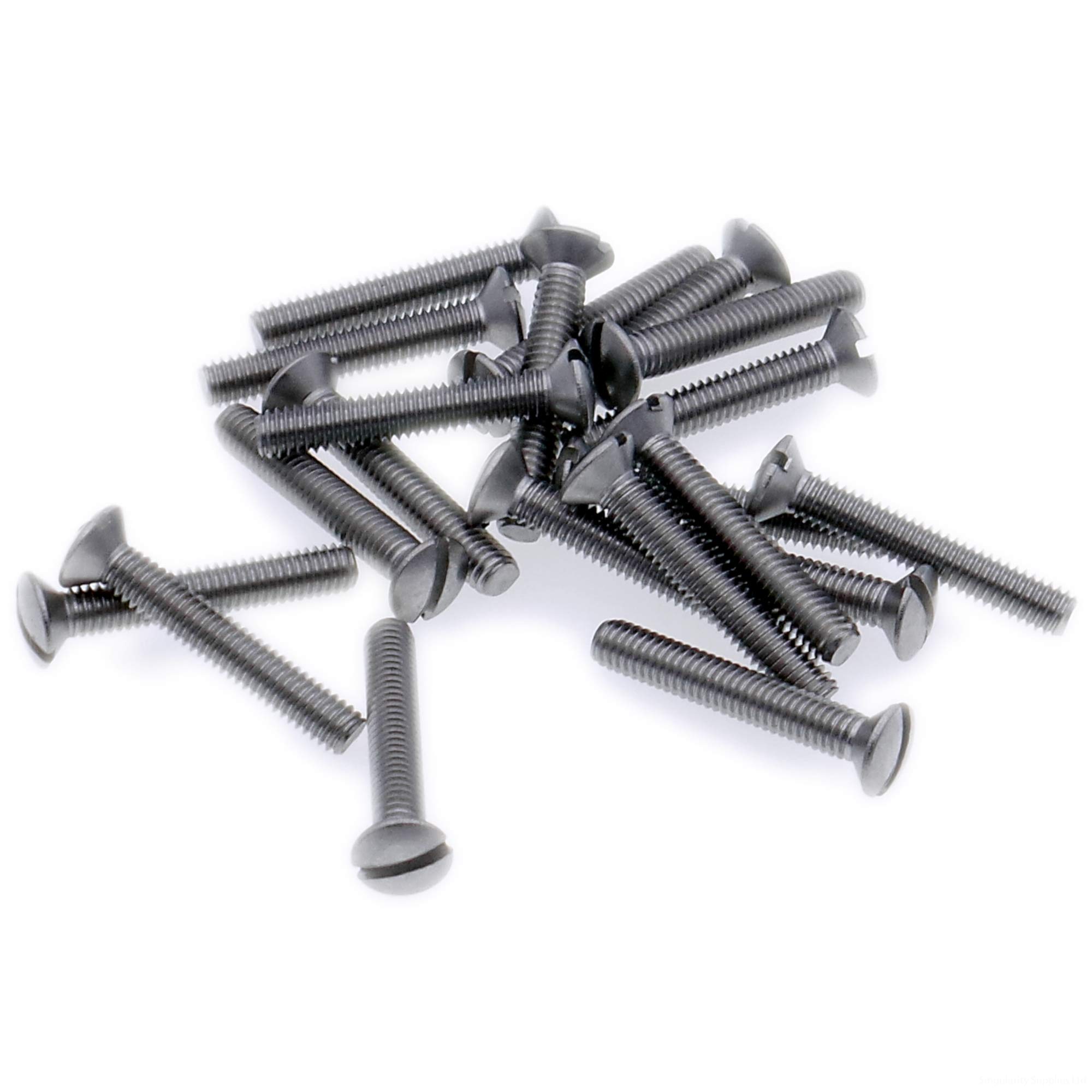 M3 (3mm x 10mm) Slot Raised Countersunk Machine Screw (Bolt) - Stainless Steel (A2) (Pack of 20)