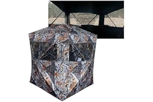 SPUR Collector 2 Person Hunting Blind, Pop-up Ground Blind with Silent Sliding Window