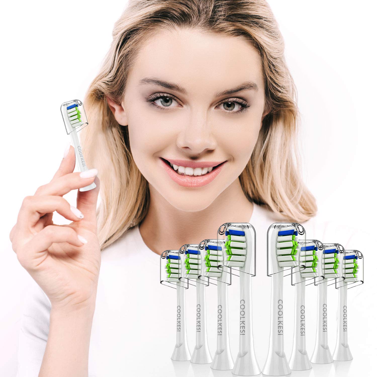 COOLKESI Replacement Toothbrush Heads for Philips Sonicare Electric