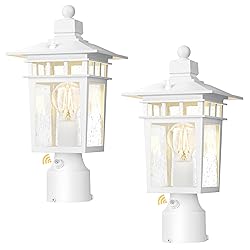 APOTO Dusk to Dawn Outdoor Post Lights, Waterproof