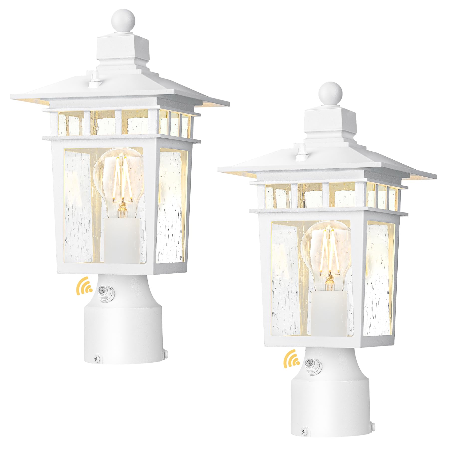 APOTO Dusk to Dawn Outdoor Post Lights, Waterproof