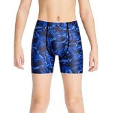DEVOROPA Youth Boys Swim Shorts Square Leg Swimsuit Nylon Swimming Boxer Brief UPF 50+