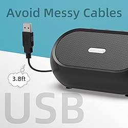 XKX USB Computer Speakers for Laptop, PC Speakers
