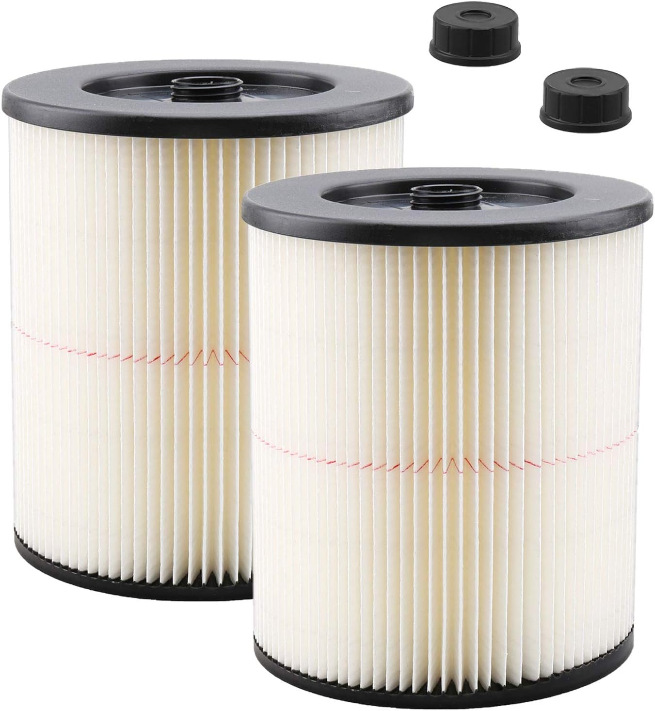 IOYIJOI 2 Pack Wet/Dry Filter Replacement for Craftsman Vac 9-17816 fit 5 Gallon & Larger Vacuum Cleaner - - 