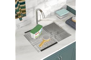 Lofeyo 21" x 18" x 12" Undermount Laundry Sink 16 Gauge 304 Stainless Steel Handmade Deep Single Bowl Laundry Room Utility Sink Basin Outdoor Sink