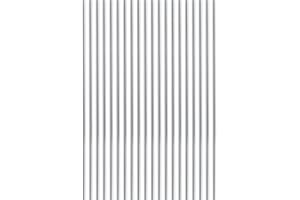 TOPPROS 150mm x 3mm （5.9InchX1/8Inch） 304 Stainless SteelSolid Round Bar Lathe bar Stock. Pack of 20