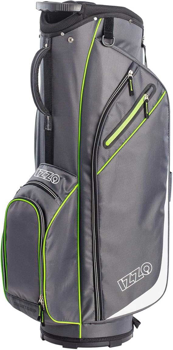 IZZO Ultra Lite Cart Bag Grey/Lime Amazon.co.uk Sports & Outdoors