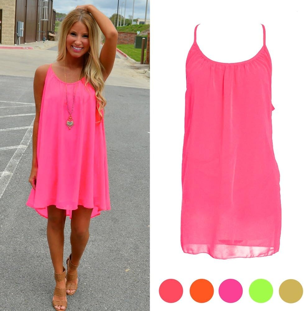 hot pink beach dress