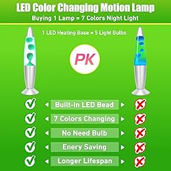 Dalavalampa 7 Color Changing LED Motion Lamp for