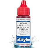 Taylor R-0004-A Ph Indicator Refill .75 ounce | Phenol Red Dropper Refill (0.75 oz) Tests pH in Pools &amp; Spas, Replace Annually