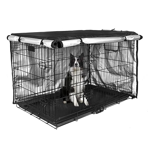 Dog Crate Cover 36 inch Double Door, Dog Kennel Indoor
