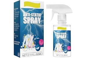 60ML Static Guard Spray, Anti-Static Spray, Static Cling Remover for Clothes, Textiles, Hair, Gentle Fabric Softener Spray, F