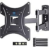 PERLESMITH Full Motion TV Wall Mount Bracket for 13-42 Inch Flat/Curved TVs Max VESA 200x200mm- Articulating Arms Swivel Tilt