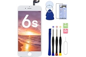 SIMDOG for iPhone 6S Screen Replacement Black,LCD Touch Digitizer with Repair Tools+Screen Protector for A1633, A1688, A1700 (White)