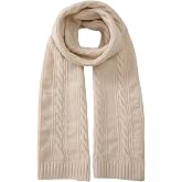 Winter Scarf for Women Knit Thick Warm Long Chunky Wrap Blanket Scarves | Cable Knit Cashmere Wool Large Scarf,Soft Material,Classic Design,Womens Scarves for Cold Weather,Stocking Stuffers Gifts