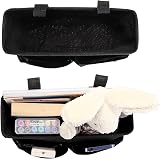 IGNPION Canvas Bedside Hanging Storage Organizer Pocket Caddy Black view 4