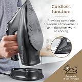 Tower T22008G CeraGlide Cordless Steam Iron Ceramic Soleplate Grey view 4