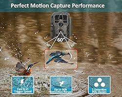GardePro E5S Trail Camera 2 Pack, 64MP 1296p, Game