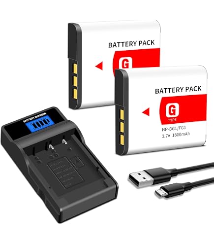 Amazon.com : Battery Charger for Sony Cyber-Shot DSC-W730, DSC